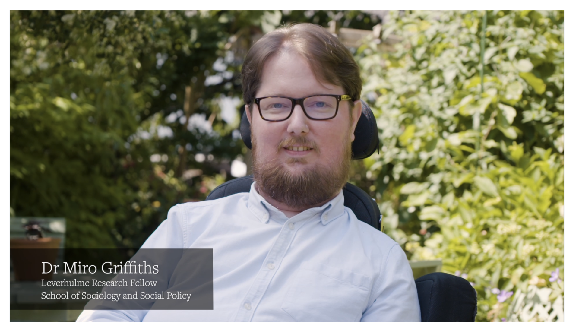 Dr Miro Griffiths needs accessible documents and websites for all his work